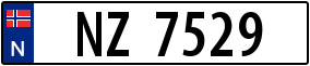 Trailer License Plate